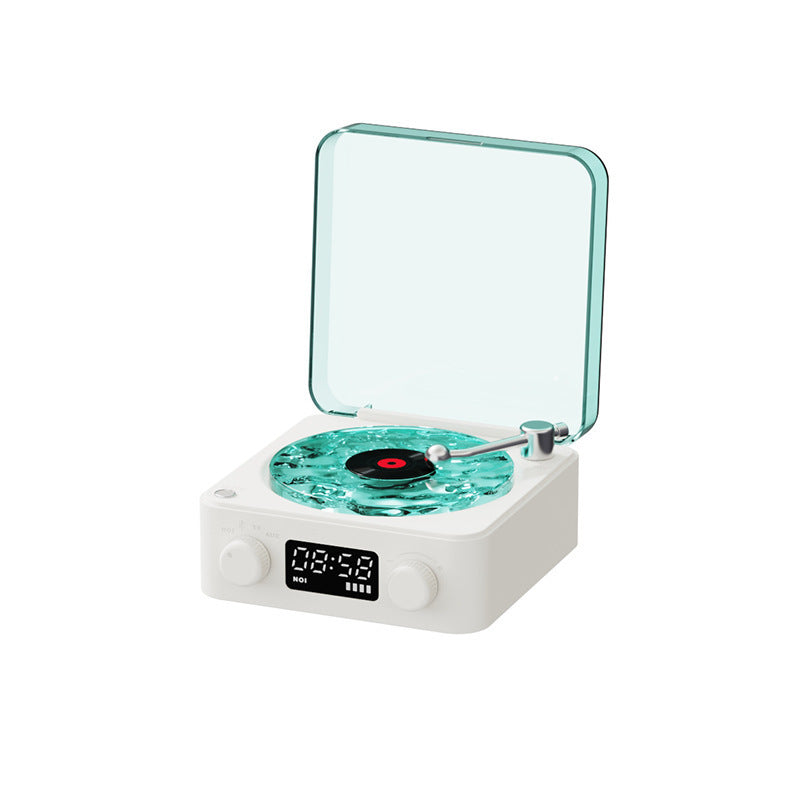 CalmVibe – Retro Turntable Bluetooth Speaker with RGB Projection & Relaxing Sound