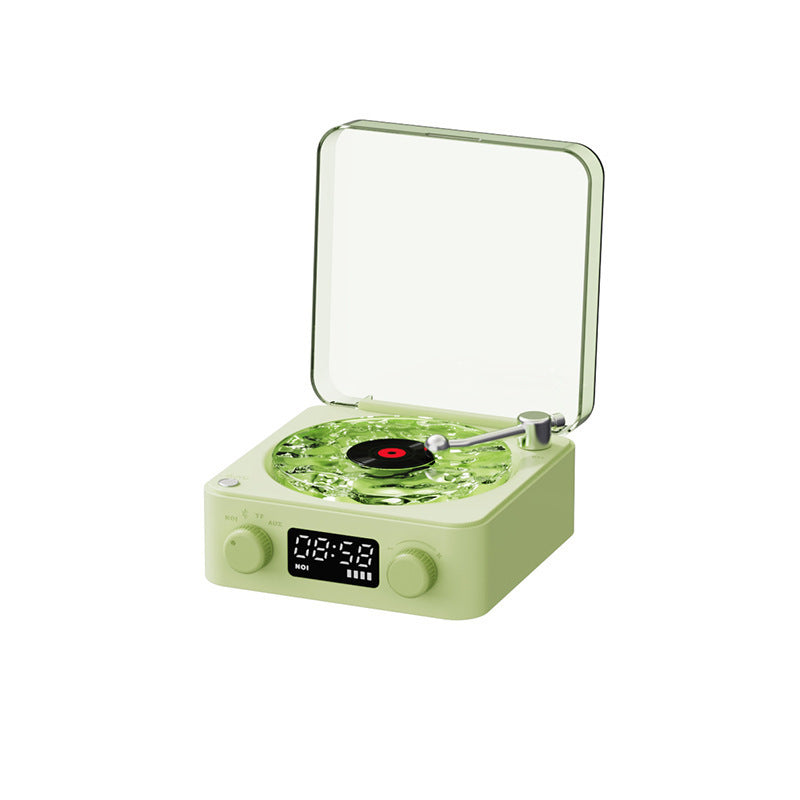 CalmVibe – Retro Turntable Bluetooth Speaker with RGB Projection & Relaxing Sound